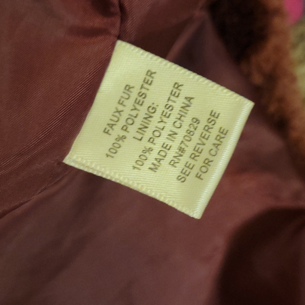 Faux Fur Magenta Jacket - Outer Edge - Picture 5 of 6